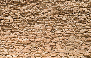 Colorful ancient stone wall  closeup