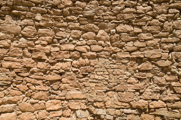 Colorful ancient stone wall  closeup