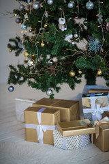 festive christmas and new year decorations