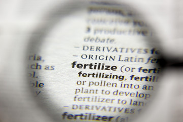 The word or phrase Fertilize in a dictionary.