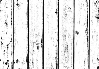 Distressed wooden planks overlay texture. Vector illustration. Wood grain background.