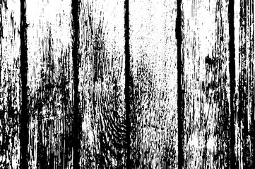 Distressed wooden planks overlay texture. Vector illustration. Wood grain background.