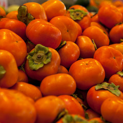 persimmon fresh fruits in season for healthy wholesome and tasty nutrition