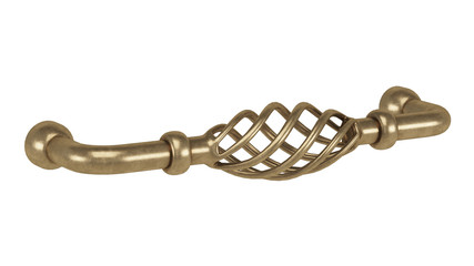 Furniture handle isolated on white background. 3D rendering.