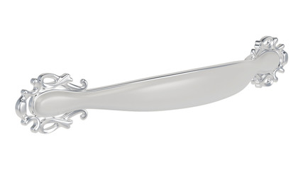 Furniture handle isolated on white background. 3D rendering.