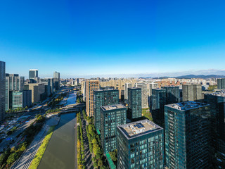 Fototapeta na wymiar city skyline in bingbo china