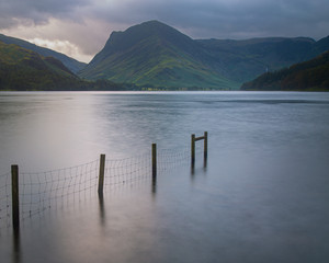 Buttermere lake and the lone tree taken during autumn 