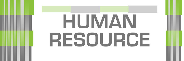 Human Resource Green Grey Bars Both Sides 