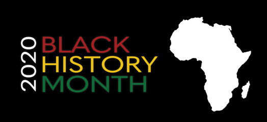 Black History Month. African American History. Celebration. In February in United States and Canada. In October in Great Britain. Background illustration.