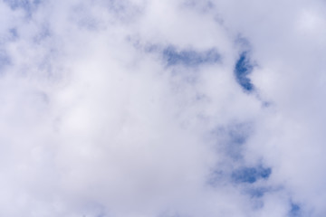 Blue cloud sky background. Nature pattern.