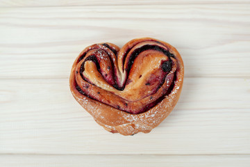 Rustic with black current berry pie on white background.