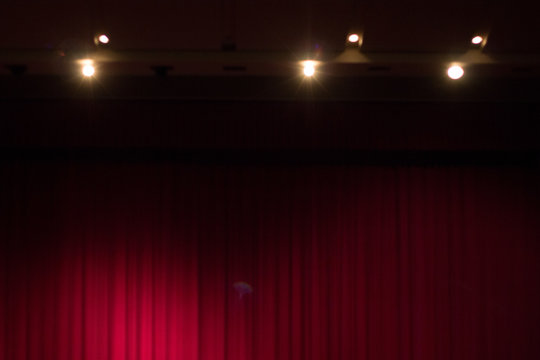 stage with spotlight