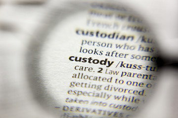 The word or phrase Custody in a dictionary.