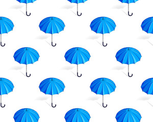 Fototapeta na wymiar Umbrellas seamless background, weather and outdoors, fashion accessories theme, vector wallpaper or web site background.