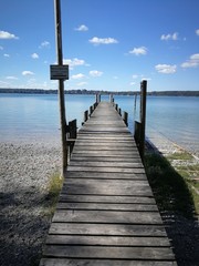 Fototapeta premium pier on the lake