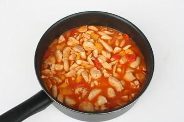 Putengulasch mit Paprika