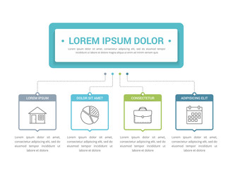 Infographic Template with 4 Elements