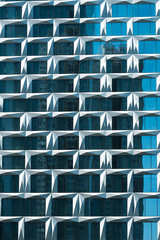 Obraz premium office building facade detail - modern architecture pattern background -