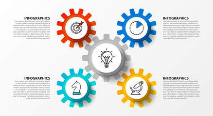 Infographic design template. Creative concept with 4 steps
