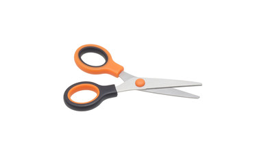 Scissors in black and orange.