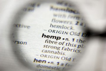 The word or phrase Hemp in a dictionary.