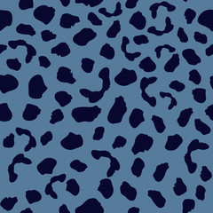 Seamless pattern with leopard skin. Abstract animal fur wallpaper.