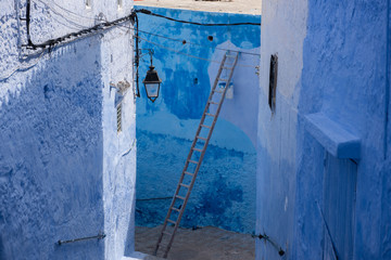 blue walls in Chefchaouen