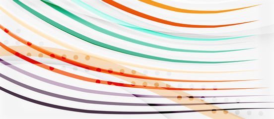 Trendy color stripes lines wave, great design for any purposes. Vector line pattern. Vector geometric background