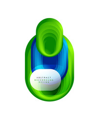 Vector abstract geometric bubble banner created with round shapes. Trendy simple button. Illustration For Wallpaper, Banner, Background, Card, Book Illustration, landing page