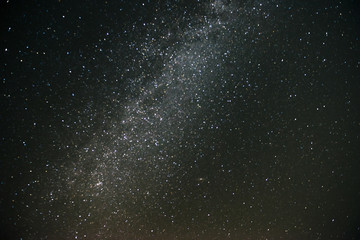 Milkyway on a dark night full of stars