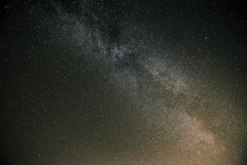 Fototapeta na wymiar Milkyway on a dark night full of stars