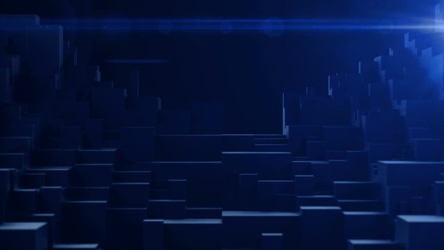 Abstract cubic background.For titles and logo.Dark blue high tech technological and misterious background. 