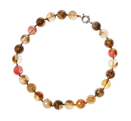 Obraz premium necklace from agate gemsones isolated