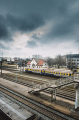 An overcast day at the train station