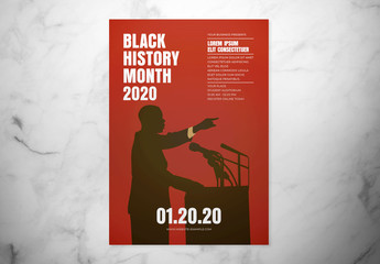 Black History Month Event Flyer Layout