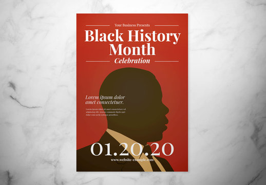 Black History Month Event Flyer Layout