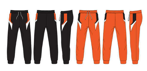 Vector illustration of Sweatpants. stock illustration	