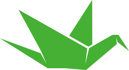 折り鶴アイコンイラスト