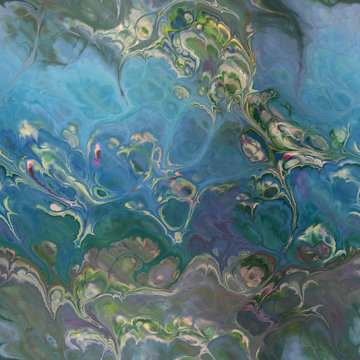 abstract monet color waterlilies watercolor seamless tile