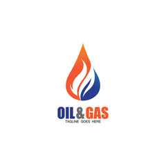 Oil and Gas logo design vector icon template