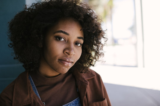 African American Black Woman Modeling And Hanging Out