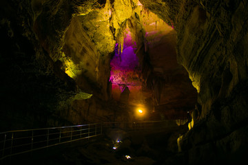 Cave Sataplia In The National Park In Georgia