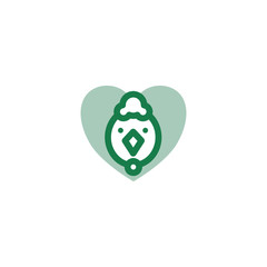 Green Regenerative Vector Illustration of Chicken Animal Welfare