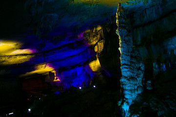Fototapeta na wymiar Cave Sataplia In The National Park In Georgia