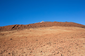 climbing the teide volcano landscape from above