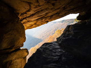 A Hole Leading to a Lookout over the New River Gorge