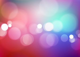 Abstract bokeh lights on colorful background