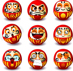 daruma dolls set