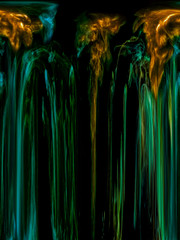 Abstract modern art. Colourful vibrant futuristic pattern. Dynamic bright multicolor background. Fractal artwork for creative graphic design