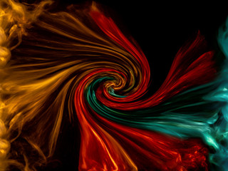 Abstract modern art. Colourful vibrant futuristic pattern. Dynamic bright multicolor background. Fractal artwork for creative graphic design